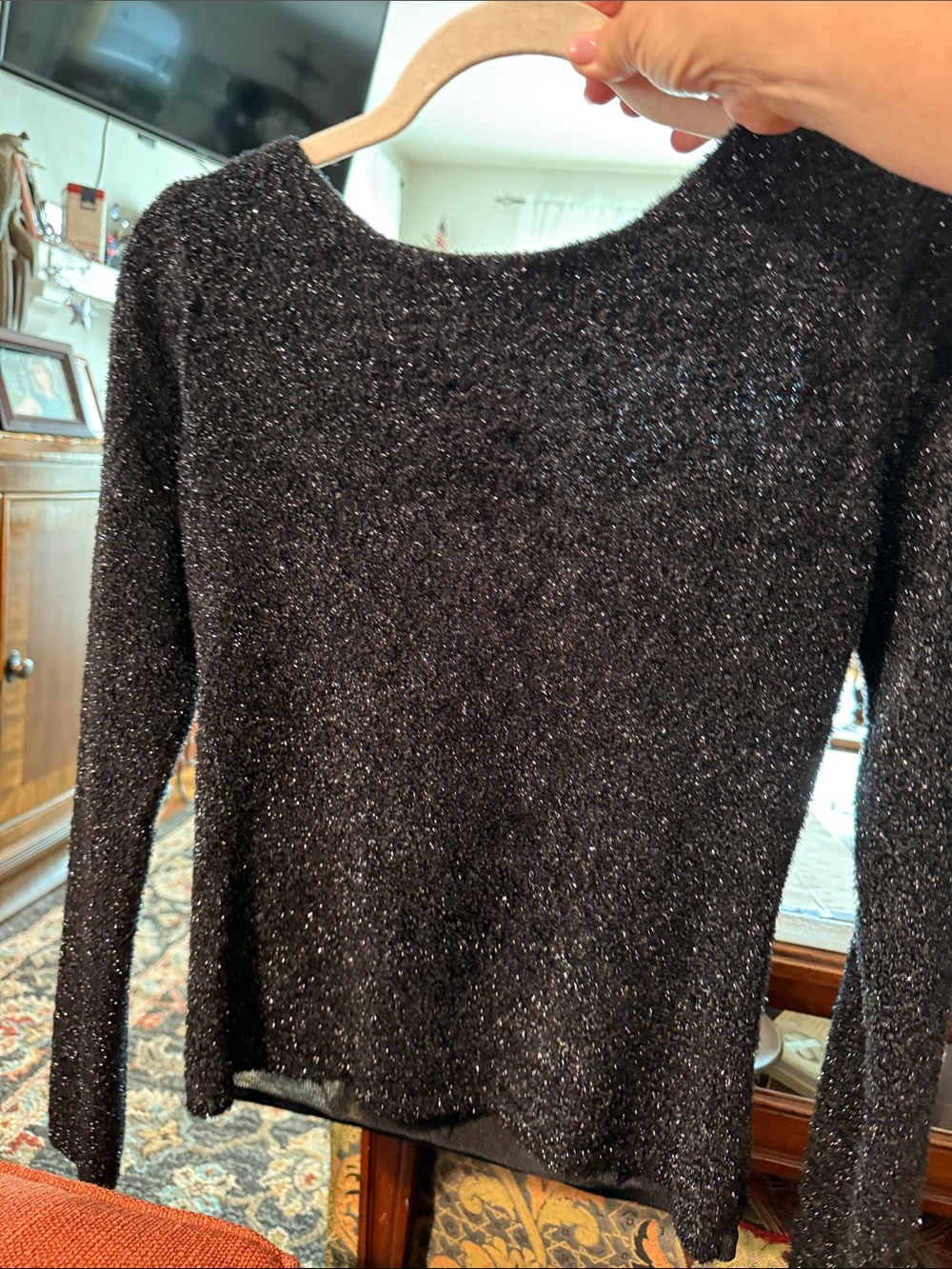 Cache Black Sparkle Women's Sweater